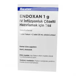 Эндоксан порошок для приготовления раствора (Эндоксан инъекции) в/в введ. 1000 мг №1 фото